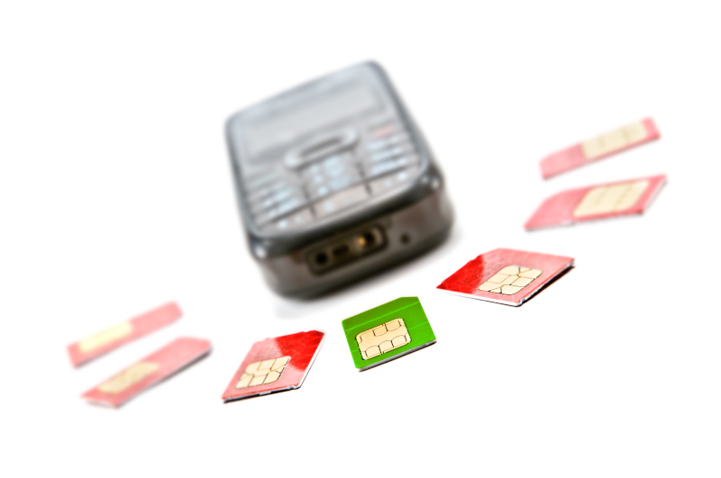 Mobile phone and SIM cards